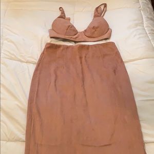 TALA SUEDE SET FROM FASHION NOVA